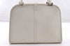 Authentic GUCCI Jackie Vintage Hand Bag Purse Leather 0021071 White 9404I