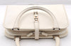 Authentic GUCCI Jackie Vintage Hand Bag Purse Leather 0021071 White 9404I