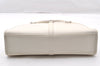 Authentic GUCCI Jackie Vintage Hand Bag Purse Leather 0021071 White 9404I