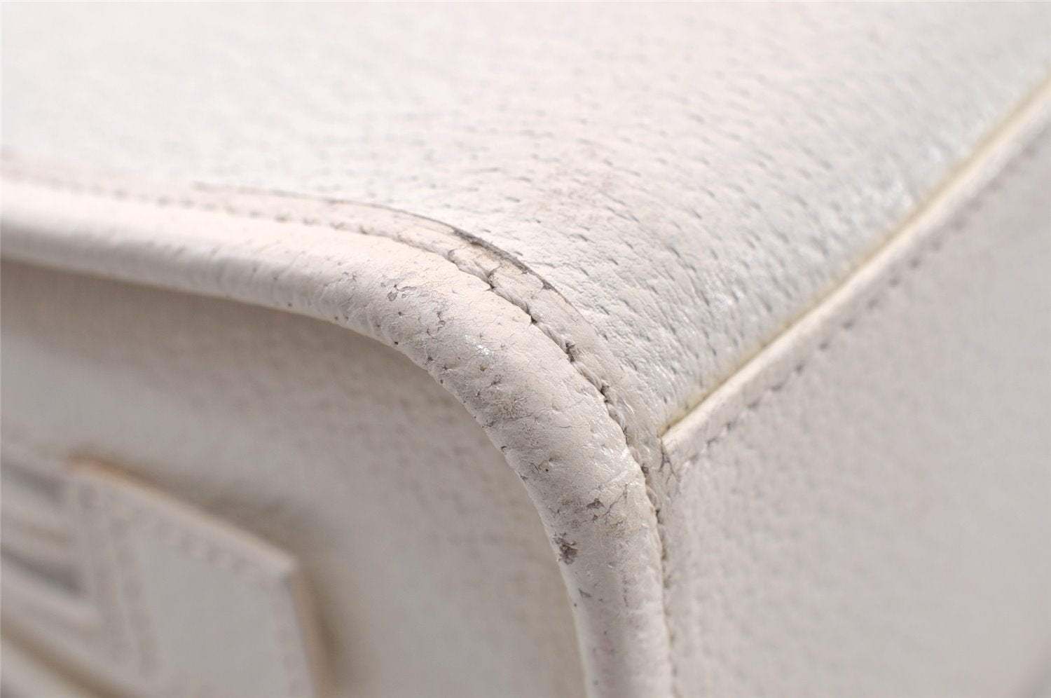 Authentic GUCCI Jackie Vintage Hand Bag Purse Leather 0021071 White 9404I