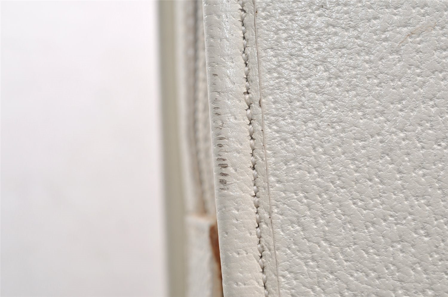 Authentic GUCCI Jackie Vintage Hand Bag Purse Leather 0021071 White 9404I