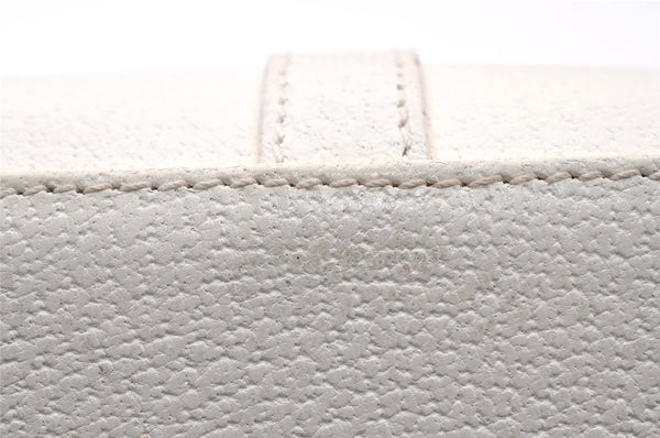 Authentic GUCCI Jackie Vintage Hand Bag Purse Leather 0021071 White 9404I