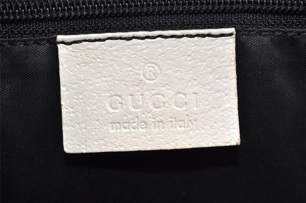 Authentic GUCCI Jackie Vintage Hand Bag Purse Leather 0021071 White 9404I