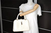 Authentic GUCCI Jackie Vintage Hand Bag Purse Leather 0021071 White 9404I