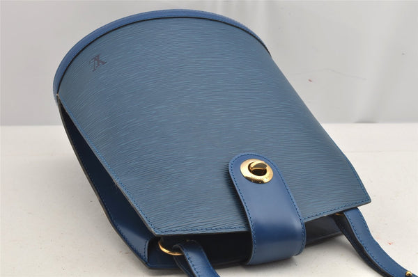 Authentic Louis Vuitton Epi Cluny Shoulder Bag Purse Blue M52255 LV 9406J
