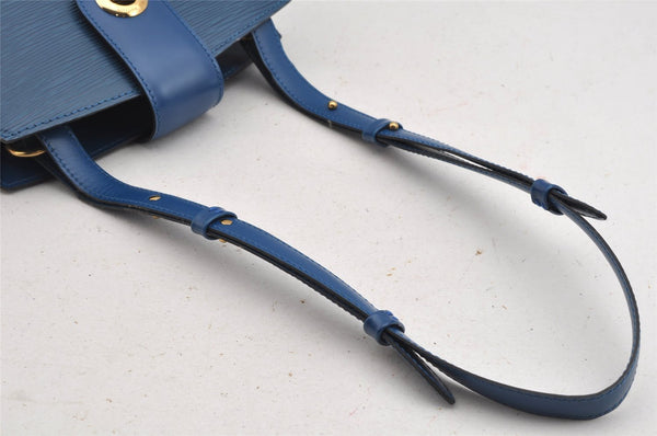 Authentic Louis Vuitton Epi Cluny Shoulder Bag Purse Blue M52255 LV 9406J