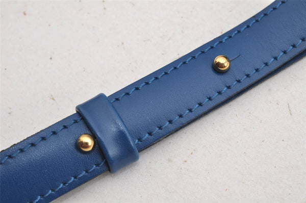 Authentic Louis Vuitton Epi Cluny Shoulder Bag Purse Blue M52255 LV 9406J