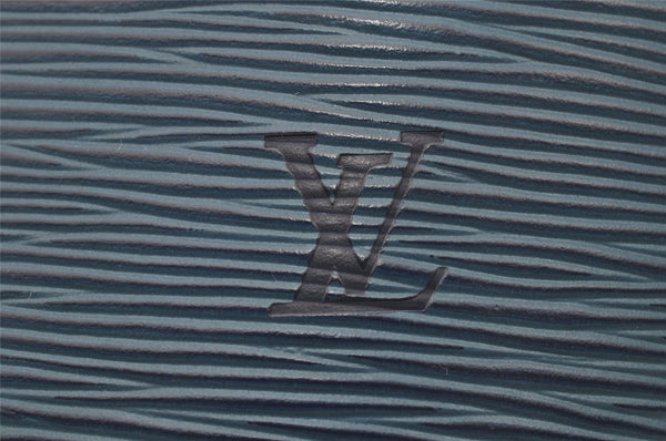 Authentic Louis Vuitton Epi Cluny Shoulder Bag Purse Blue M52255 LV 9406J