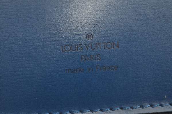Authentic Louis Vuitton Epi Cluny Shoulder Bag Purse Blue M52255 LV 9406J
