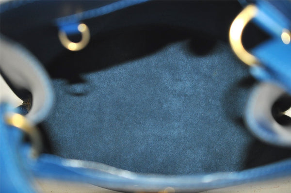 Authentic Louis Vuitton Epi Cluny Shoulder Bag Purse Blue M52255 LV 9406J