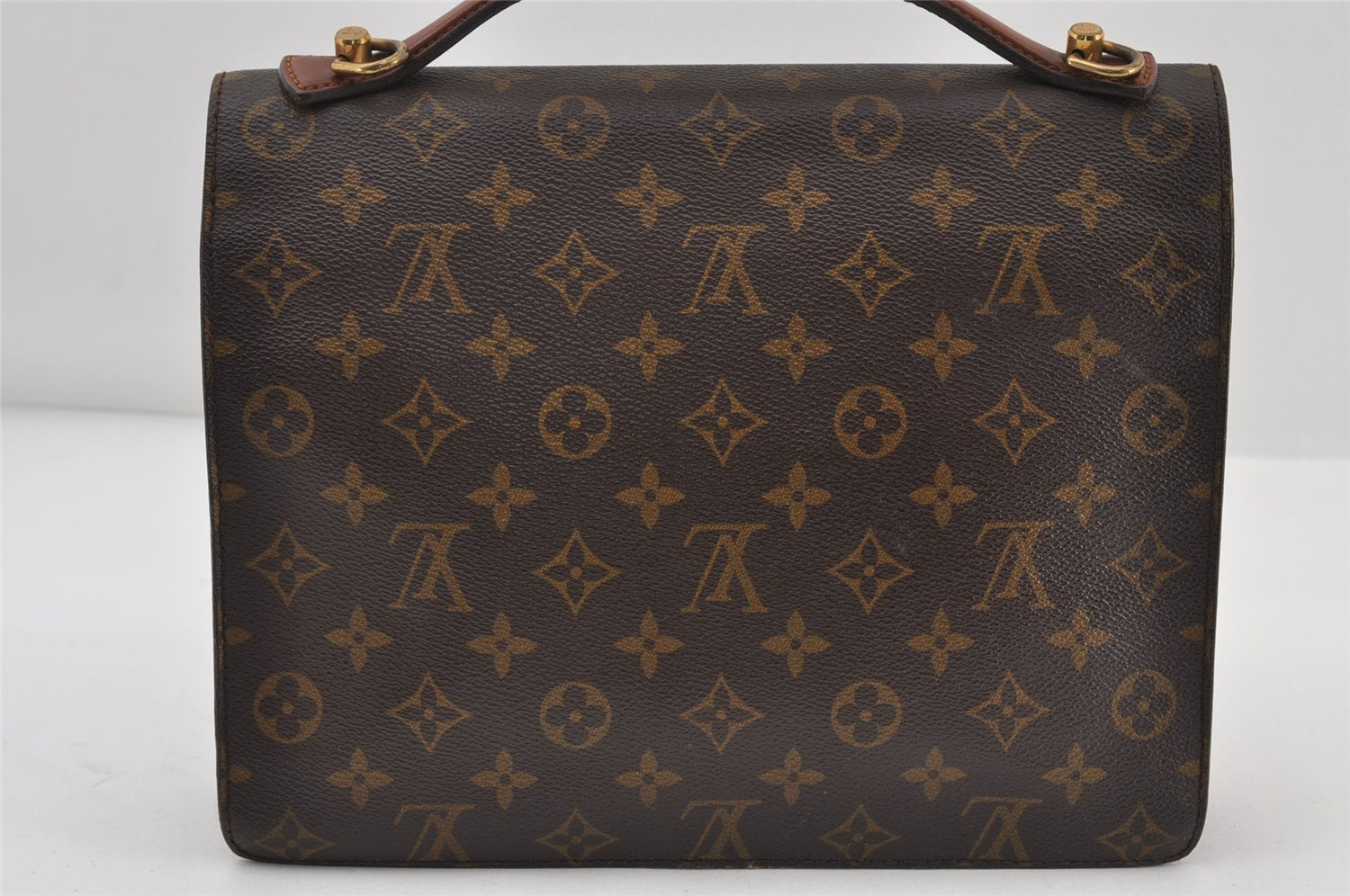 Authentic Louis Vuitton Monogram Monceau 2Way Shoulder Hand Bag M51185 LV 9408I