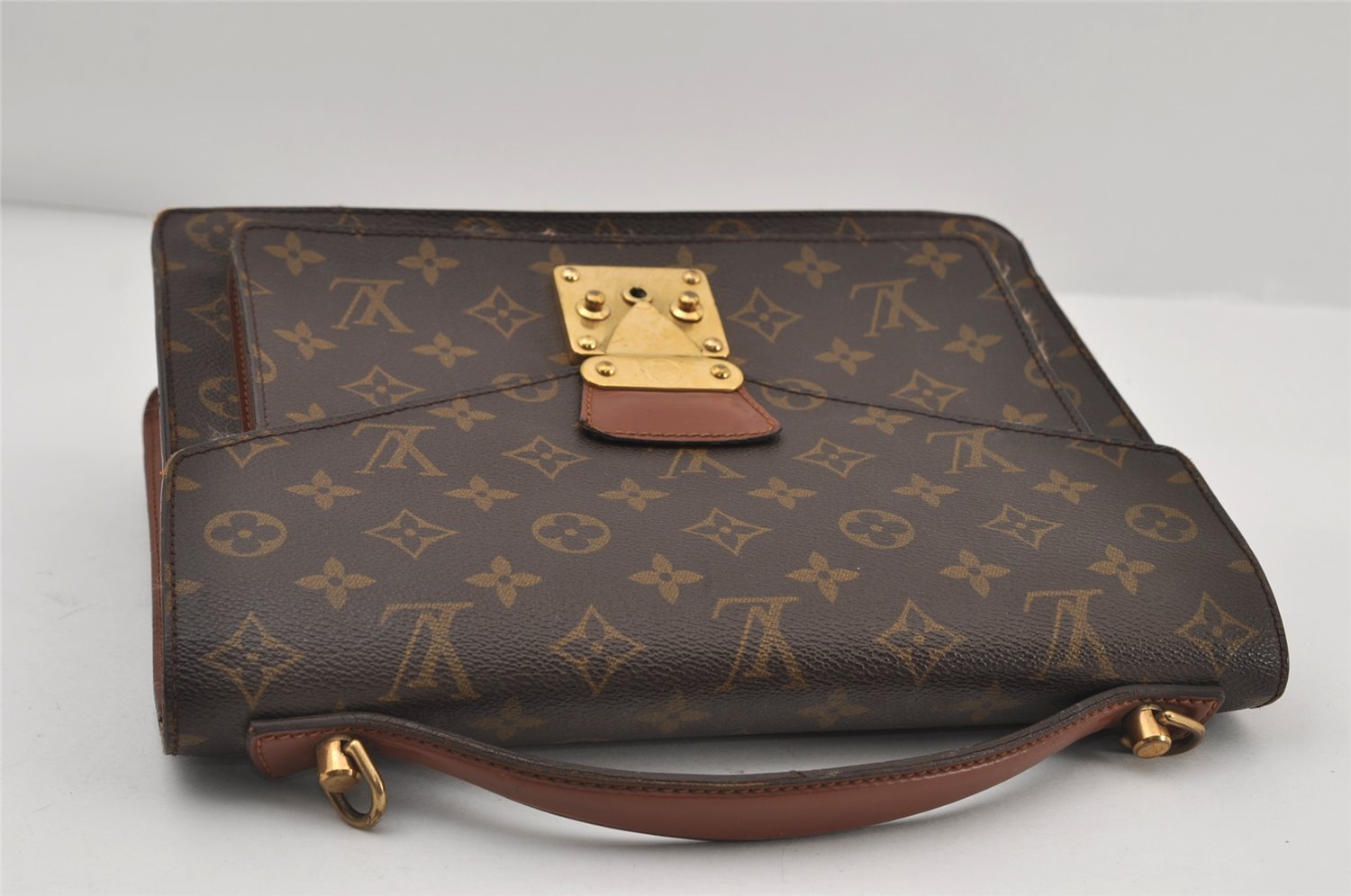 Authentic Louis Vuitton Monogram Monceau 2Way Shoulder Hand Bag M51185 LV 9408I