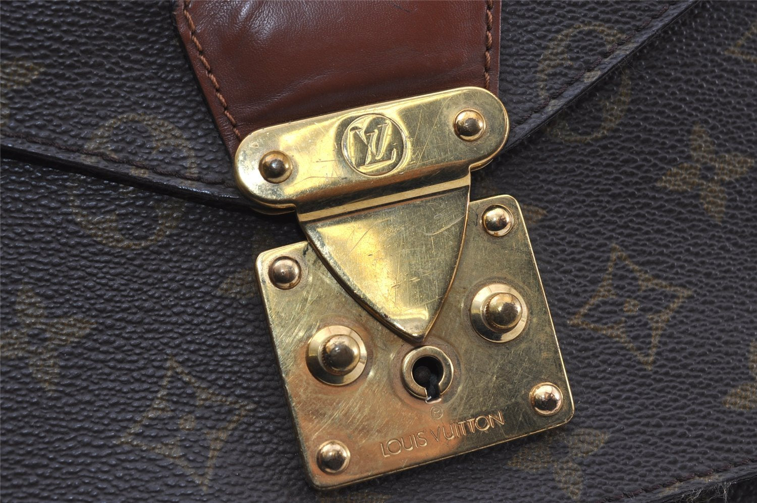 Authentic Louis Vuitton Monogram Monceau 2Way Shoulder Hand Bag M51185 LV 9408I