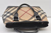 Authentic BURBERRY Vintage Nova Check PVC Leather Hand Tote Bag Beige 9410J