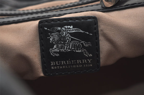 Authentic BURBERRY Vintage Nova Check PVC Leather Hand Tote Bag Beige 9410J