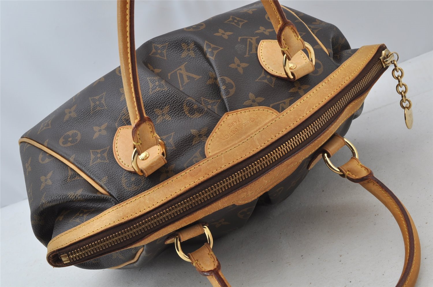 Authentic Louis Vuitton Monogram Tivoli PM Hand Tote Bag Purse M40143 LV 9411I