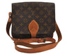 Authentic Louis Vuitton Monogram Cartouchiere MM M51253 Shoulder Cross Bag 9411J