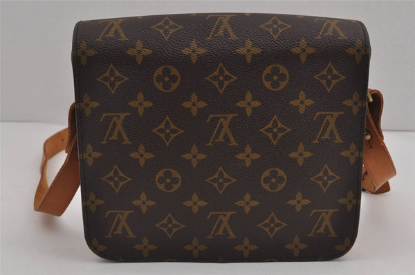 Authentic Louis Vuitton Monogram Cartouchiere MM M51253 Shoulder Cross Bag 9411J