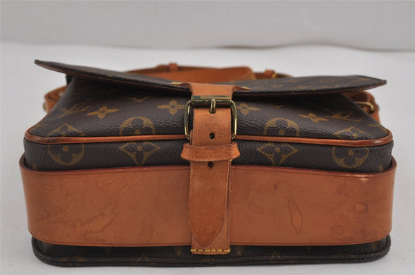 Authentic Louis Vuitton Monogram Cartouchiere MM M51253 Shoulder Cross Bag 9411J
