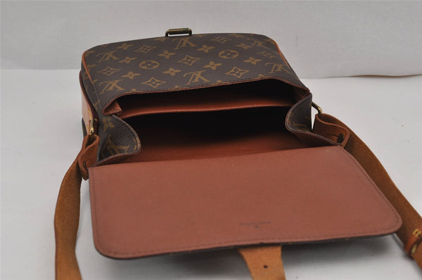Authentic Louis Vuitton Monogram Cartouchiere MM M51253 Shoulder Cross Bag 9411J