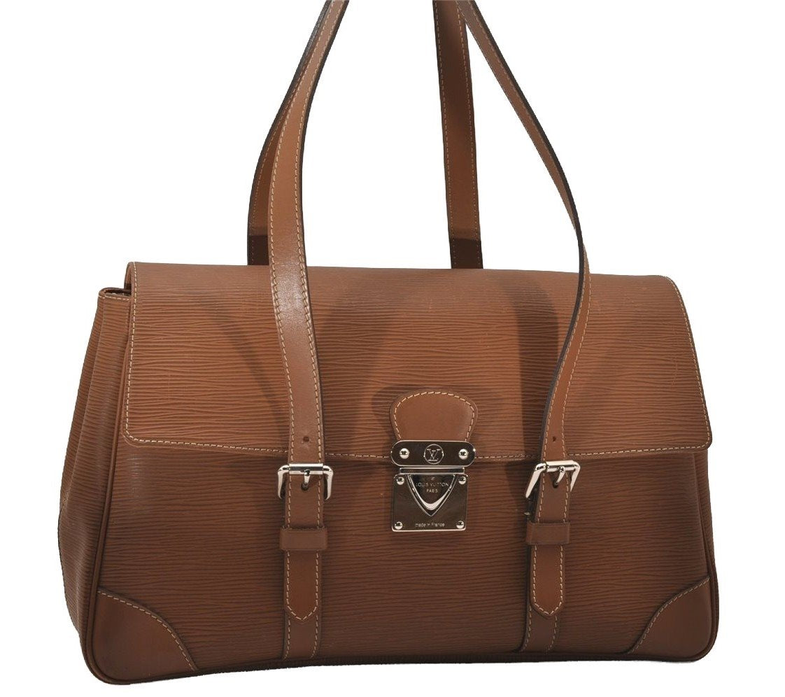 Authentic Louis Vuitton Epi Segur MM Shoulder Bag Brown M58861 LV 9412I