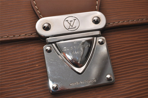 Authentic Louis Vuitton Epi Segur MM Shoulder Bag Brown M58861 LV 9412I