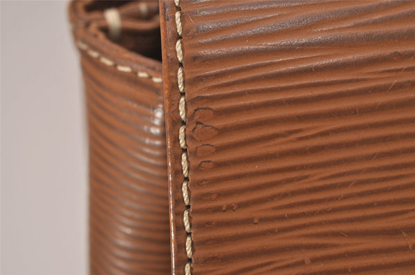 Authentic Louis Vuitton Epi Segur MM Shoulder Bag Brown M58861 LV 9412I