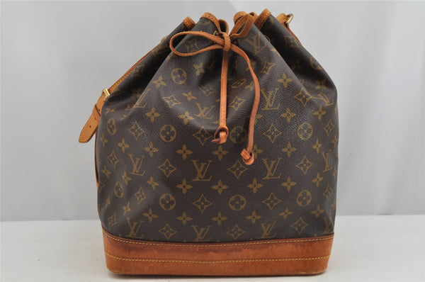 Authentic Louis Vuitton Monogram Noe Shoulder Drawstring Bag M42224 LV 9412J