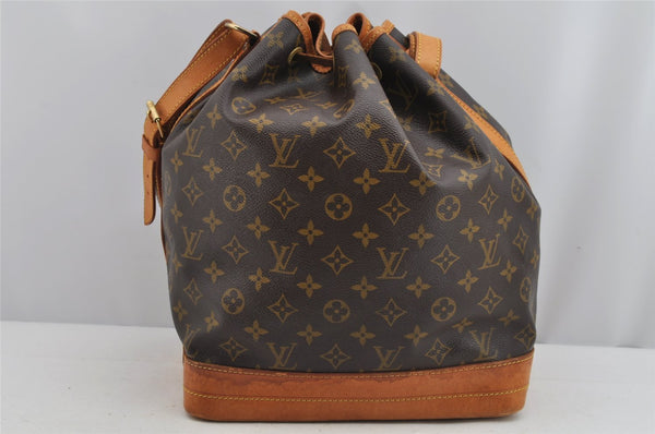 Authentic Louis Vuitton Monogram Noe Shoulder Drawstring Bag M42224 LV 9412J