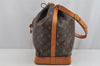 Authentic Louis Vuitton Monogram Noe Shoulder Drawstring Bag M42224 LV 9412J