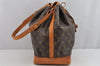 Authentic Louis Vuitton Monogram Noe Shoulder Drawstring Bag M42224 LV 9412J