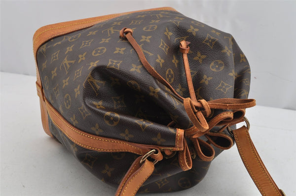 Authentic Louis Vuitton Monogram Noe Shoulder Drawstring Bag M42224 LV 9412J