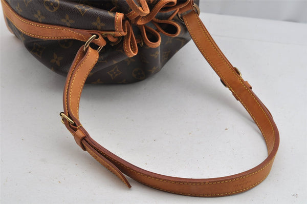 Authentic Louis Vuitton Monogram Noe Shoulder Drawstring Bag M42224 LV 9412J