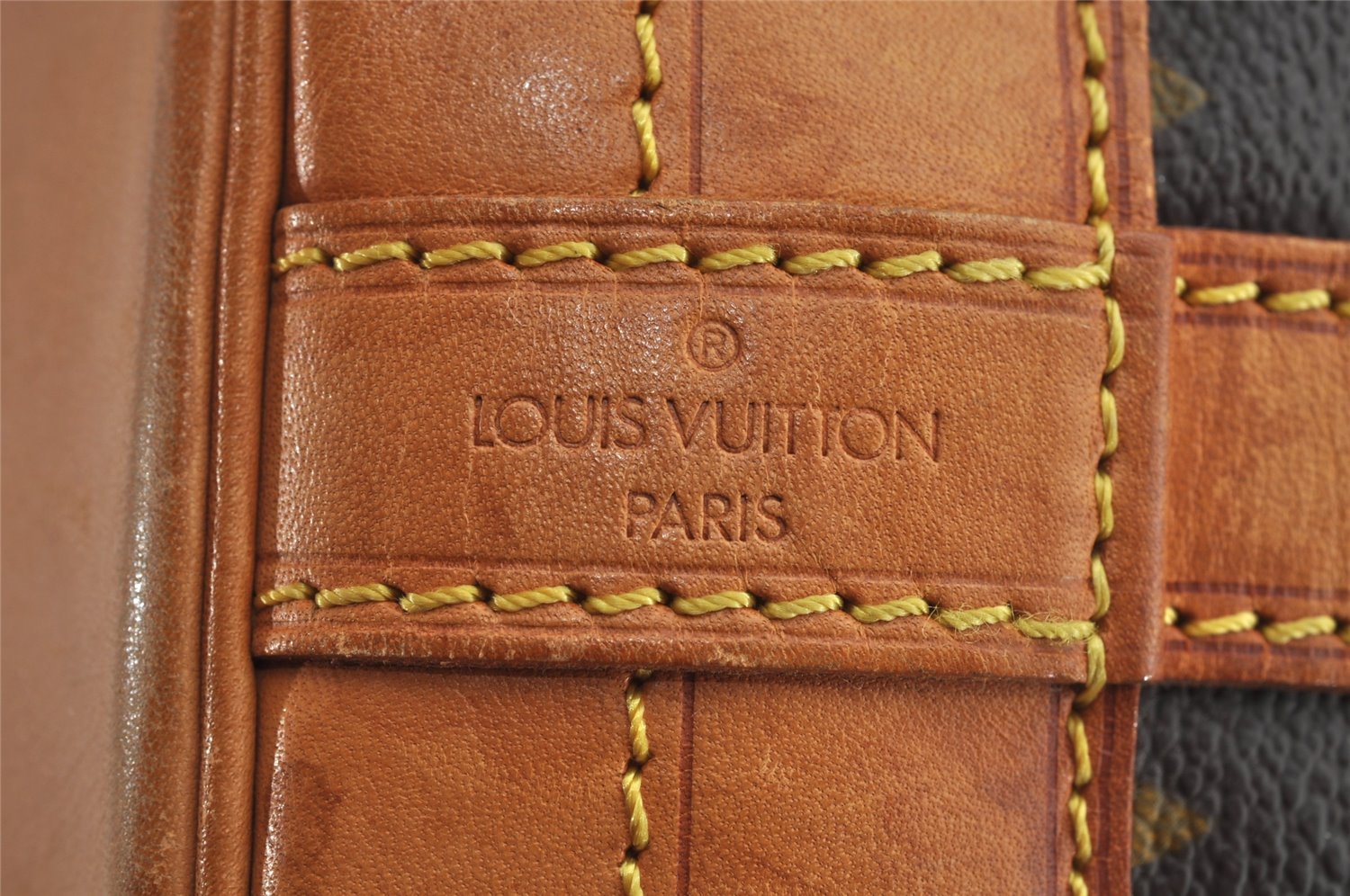 Authentic Louis Vuitton Monogram Noe Shoulder Drawstring Bag M42224 LV 9412J
