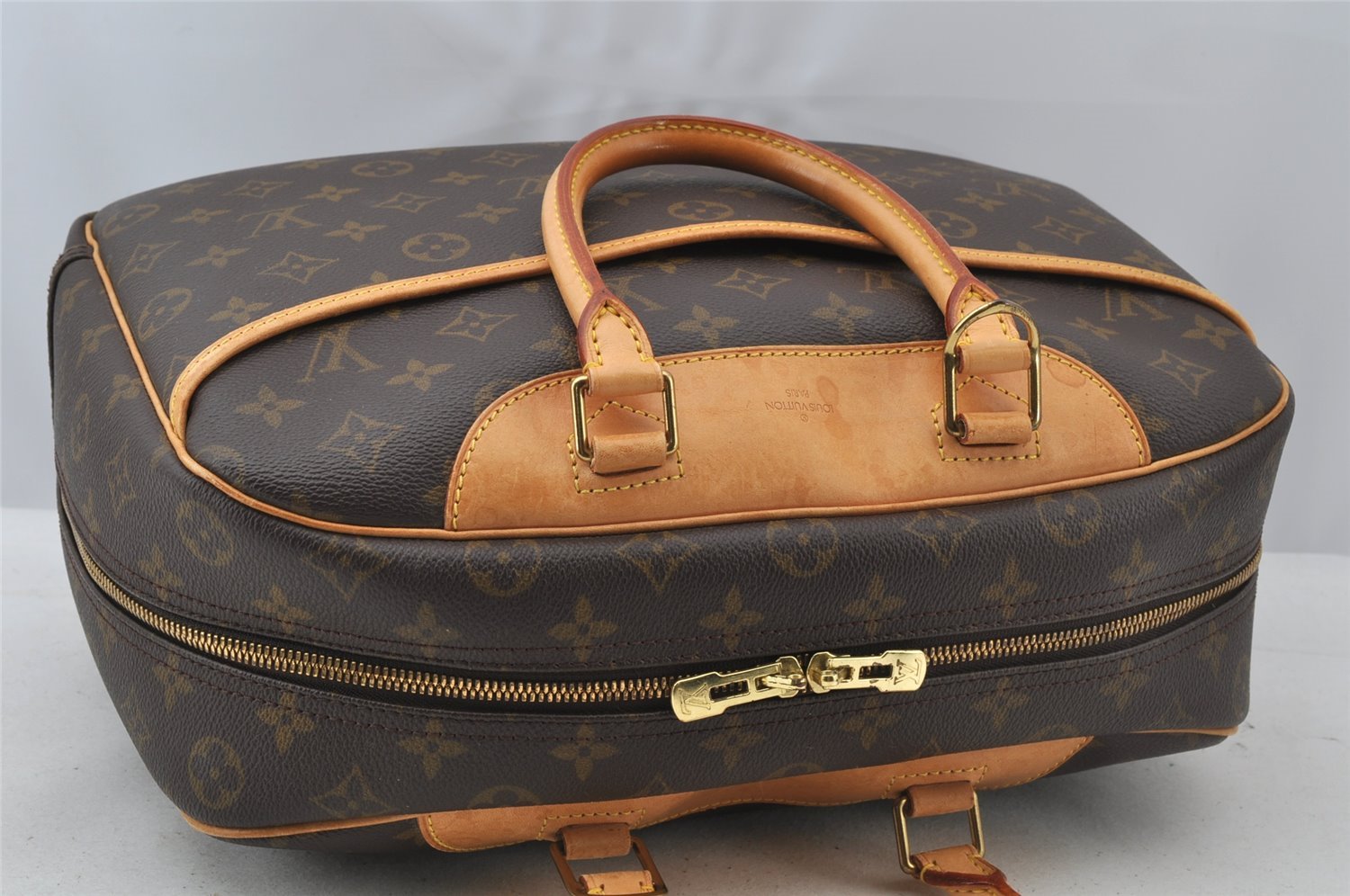 Authentic Louis Vuitton Monogram Deauville Hand Bag M47270 LV 9413I