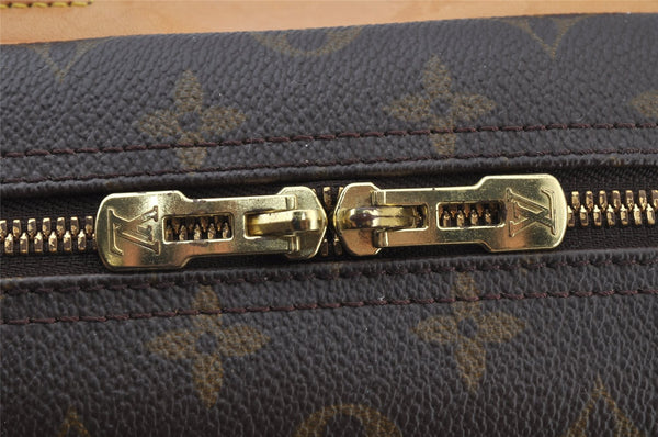 Authentic Louis Vuitton Monogram Deauville Hand Bag M47270 LV 9413I