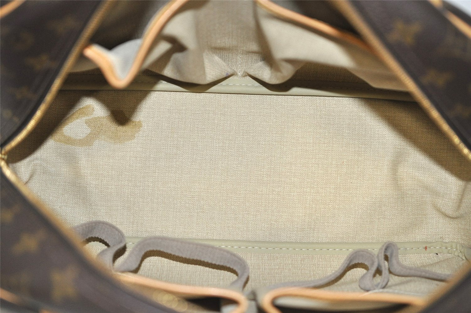 Authentic Louis Vuitton Monogram Deauville Hand Bag M47270 LV 9413I