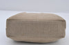 Authentic CHANEL Vintage Canvas CoCo Mark Hand Tote Bag Purse Beige 9416I