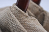 Authentic CHANEL Vintage Canvas CoCo Mark Hand Tote Bag Purse Beige 9416I