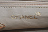 Authentic CHANEL Vintage Canvas CoCo Mark Hand Tote Bag Purse Beige 9416I