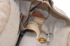 Authentic CHANEL Vintage Canvas CoCo Mark Hand Tote Bag Purse Beige 9416I