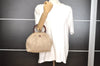Authentic CHANEL Vintage Canvas CoCo Mark Hand Tote Bag Purse Beige 9416I