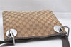 Authentic GUCCI Eclipse Shoulder Cross Bag GG Canvas Leather 120841 Brown 9417I