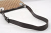 Authentic GUCCI Eclipse Shoulder Cross Bag GG Canvas Leather 120841 Brown 9417I