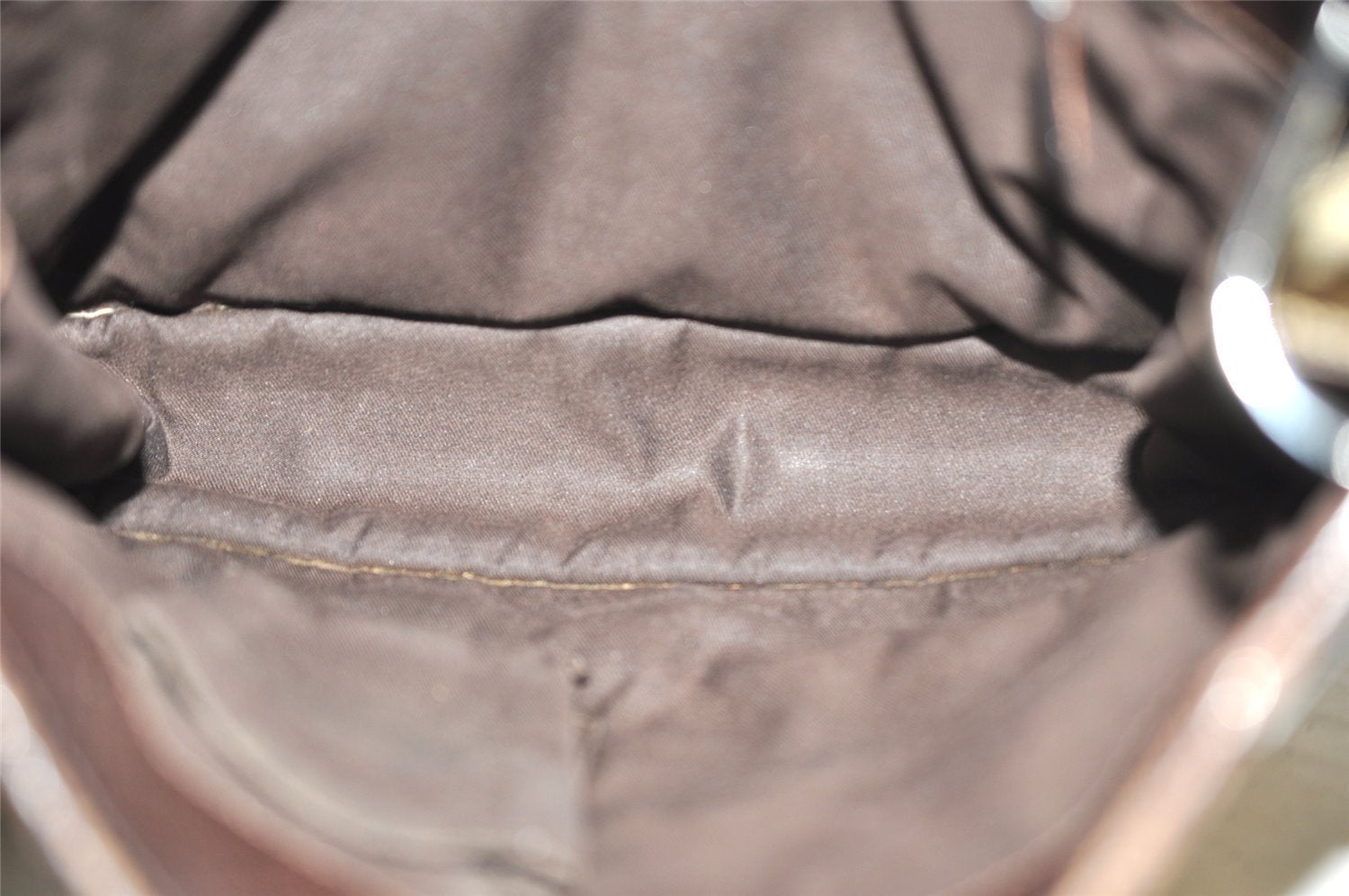 Authentic GUCCI Eclipse Shoulder Cross Bag GG Canvas Leather 120841 Brown 9417I