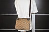Authentic GUCCI Eclipse Shoulder Cross Bag GG Canvas Leather 120841 Brown 9417I