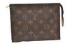 Authentic Louis Vuitton Monogram Poche Toilette 19 M47544 Cosmetics Pouch 9417J