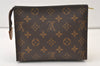 Authentic Louis Vuitton Monogram Poche Toilette 19 M47544 Cosmetics Pouch 9417J
