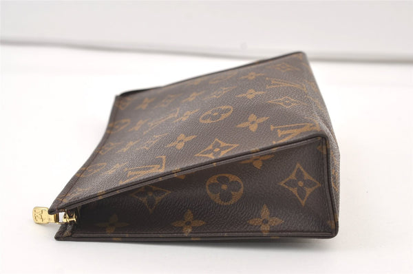 Authentic Louis Vuitton Monogram Poche Toilette 19 M47544 Cosmetics Pouch 9417J