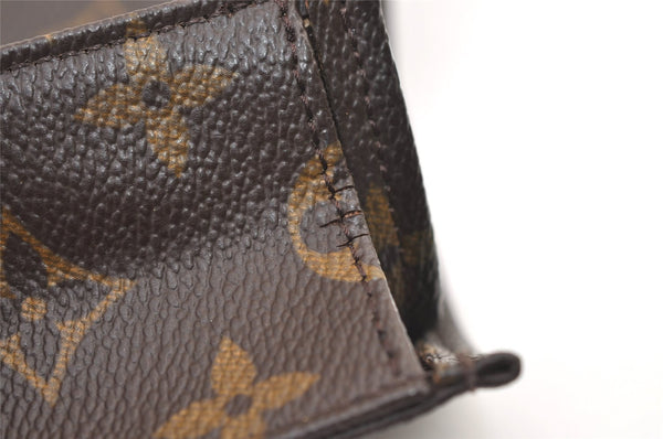 Authentic Louis Vuitton Monogram Poche Toilette 19 M47544 Cosmetics Pouch 9417J